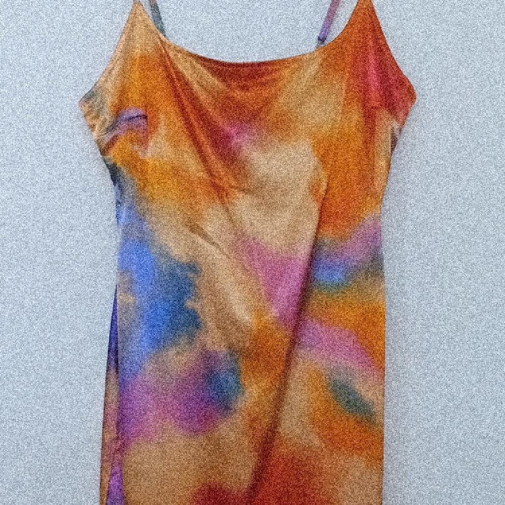 Wild Fable Orange and Green Dress